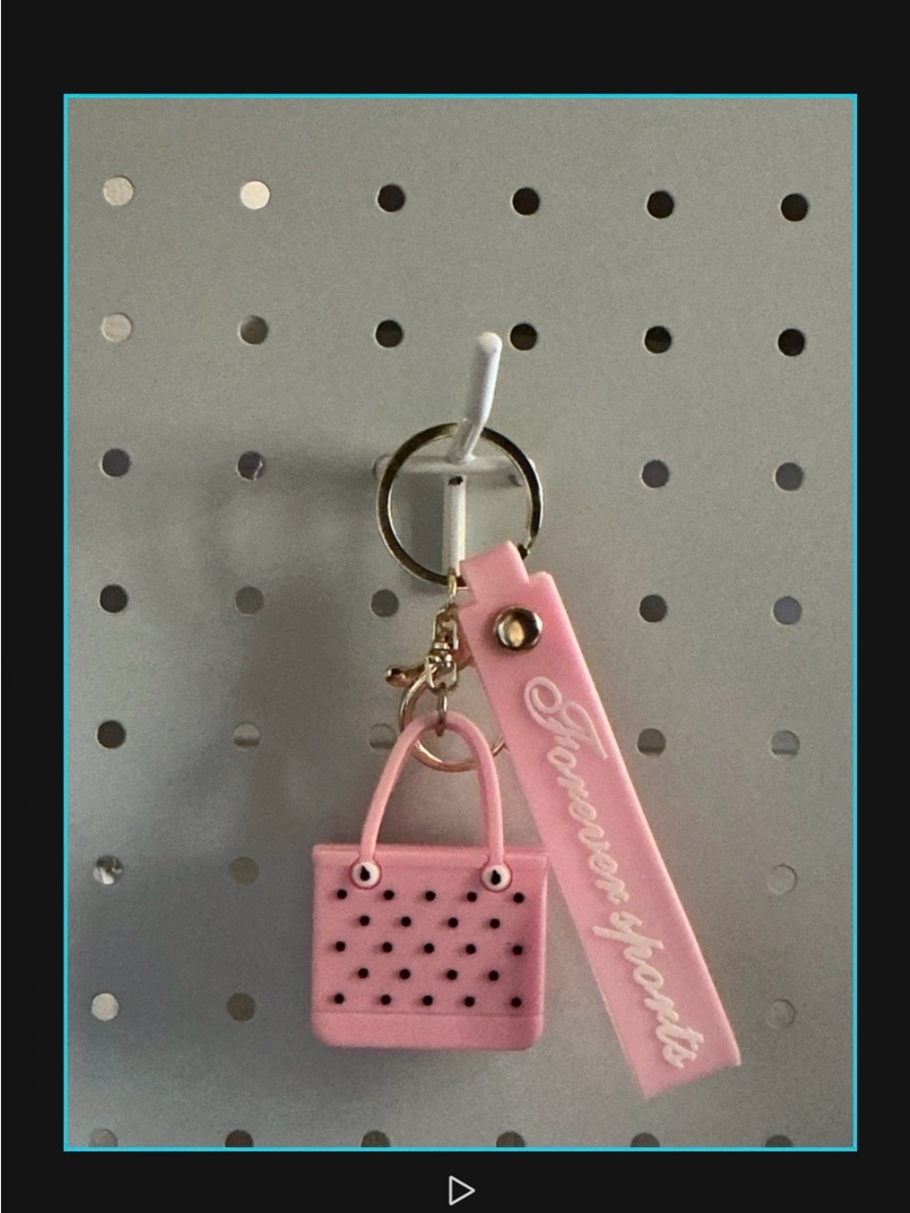Forever Yours Mini Tote Bag Keychain Charm In Several Different Colors